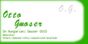 otto gmoser business card