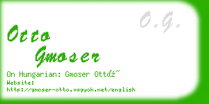 otto gmoser business card